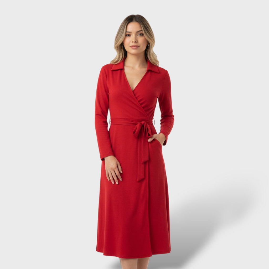 Vestido camisero elegante mujer
