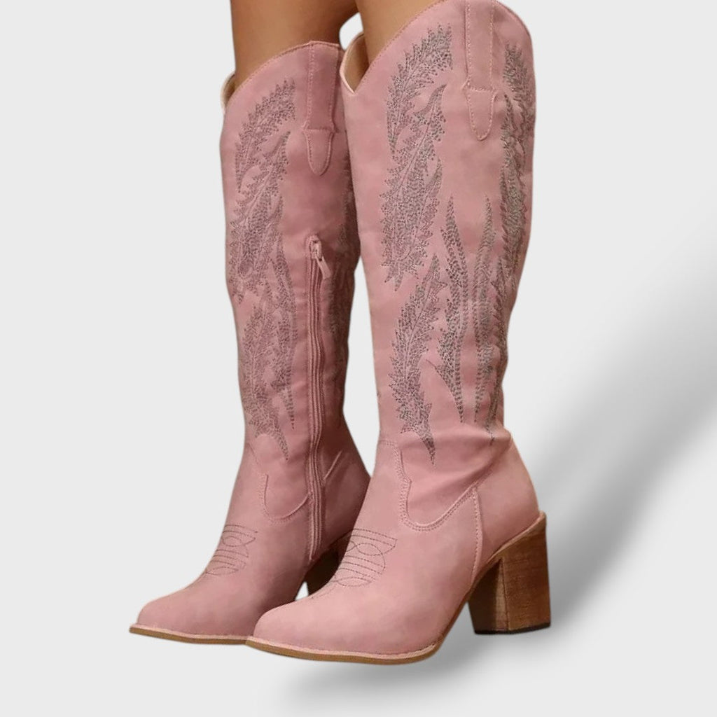 Botas Cowboy Mujer Tacón Grueso