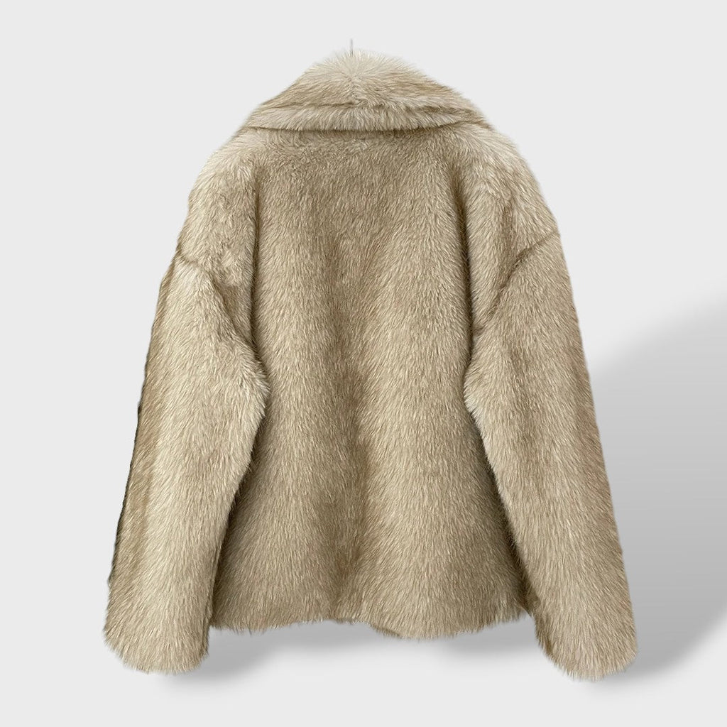 Abrigo de Pelo Sintético Mujer