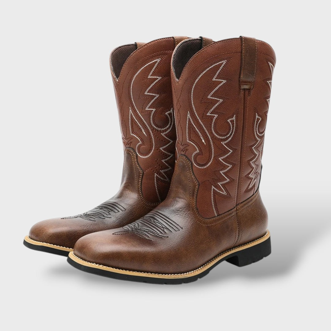 Botas Cowboy Hombre Bordadas Retro