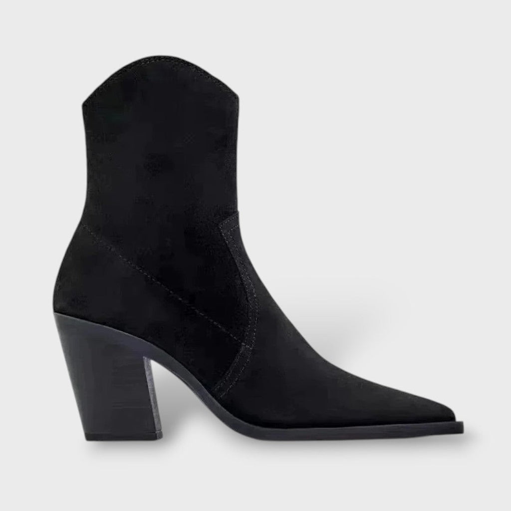 Botines de Ante Marrones Mujer